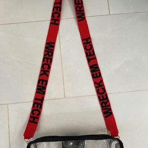Texas Tech Fans Beaded Purse Strap